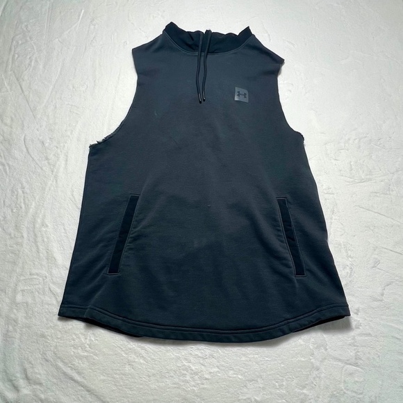 UNDER ARMOUR SPORTSTYLE SLEEVELESS HOODIE - Picture 1 of 3
